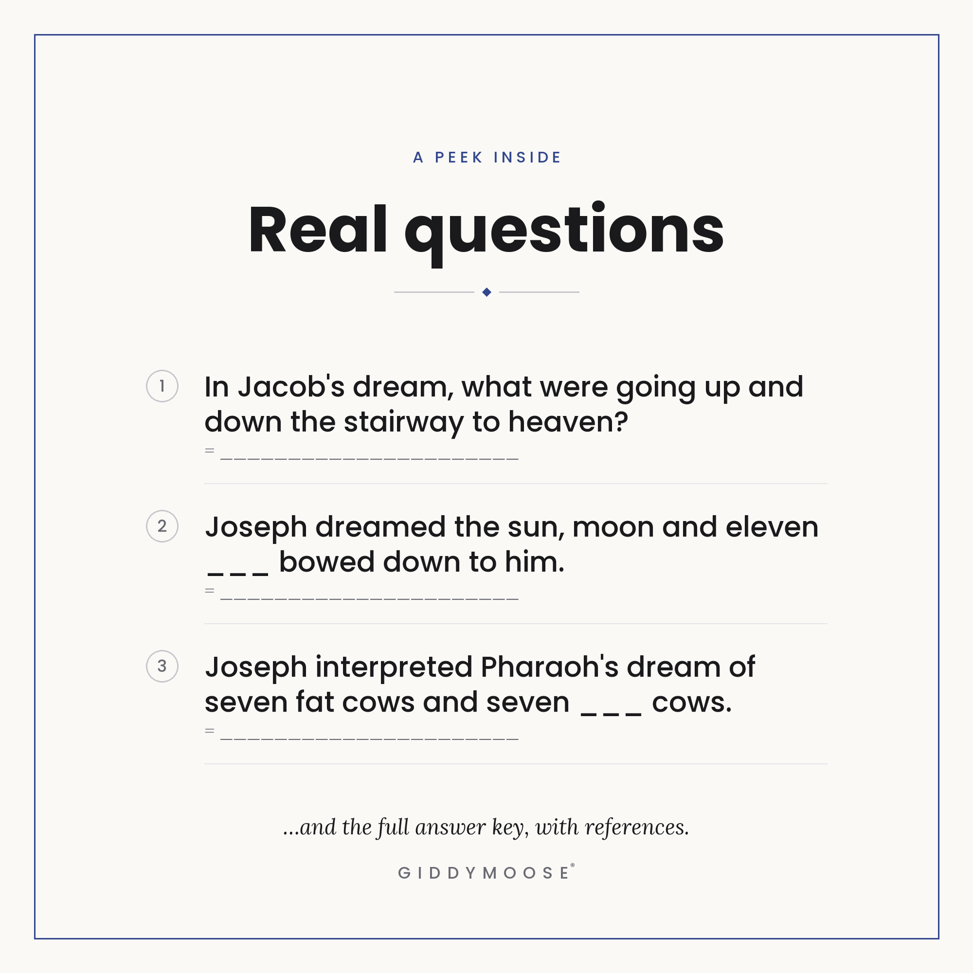 Bible Dreams and Visions Trivia Printable — image 3
