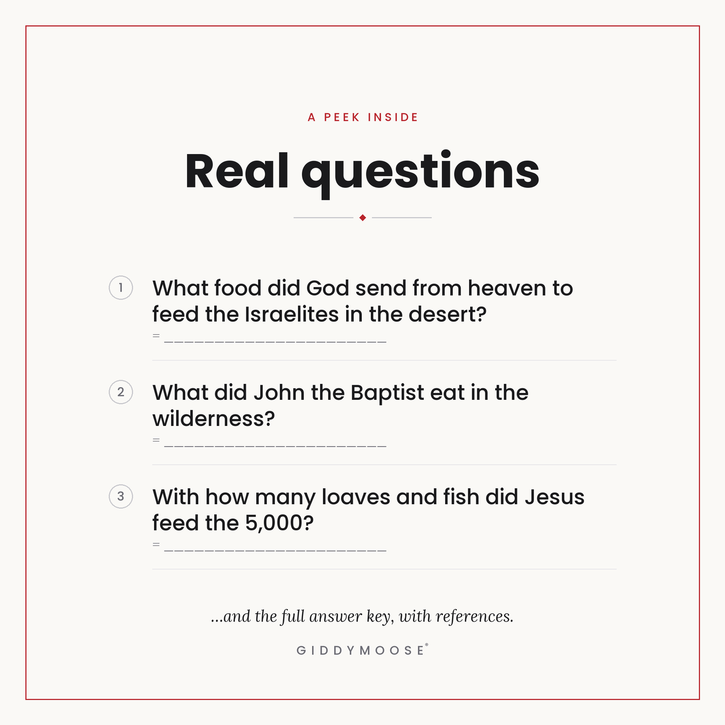 Food in the Bible Trivia Printable — image 3