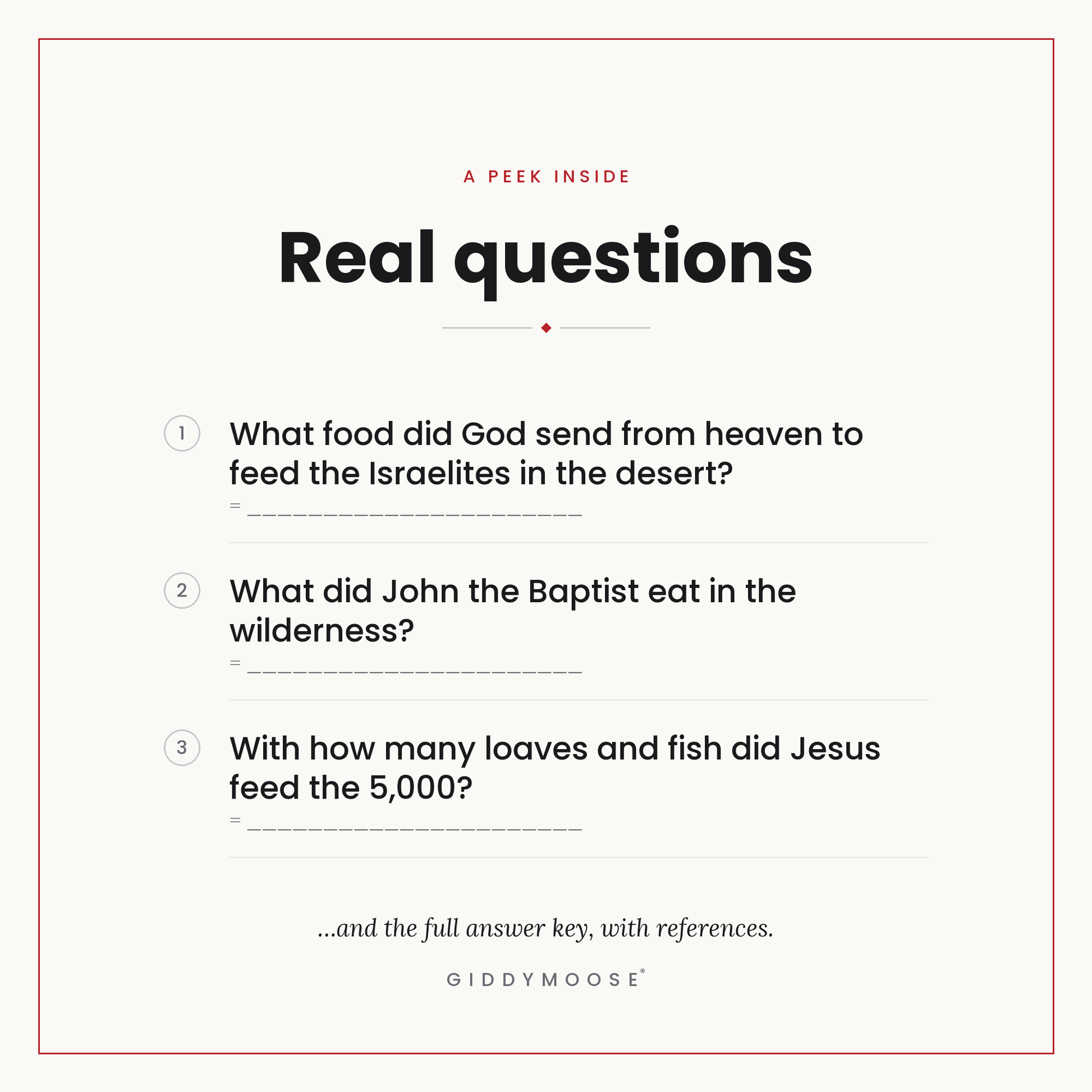 Food in the Bible Trivia Printable — image 3