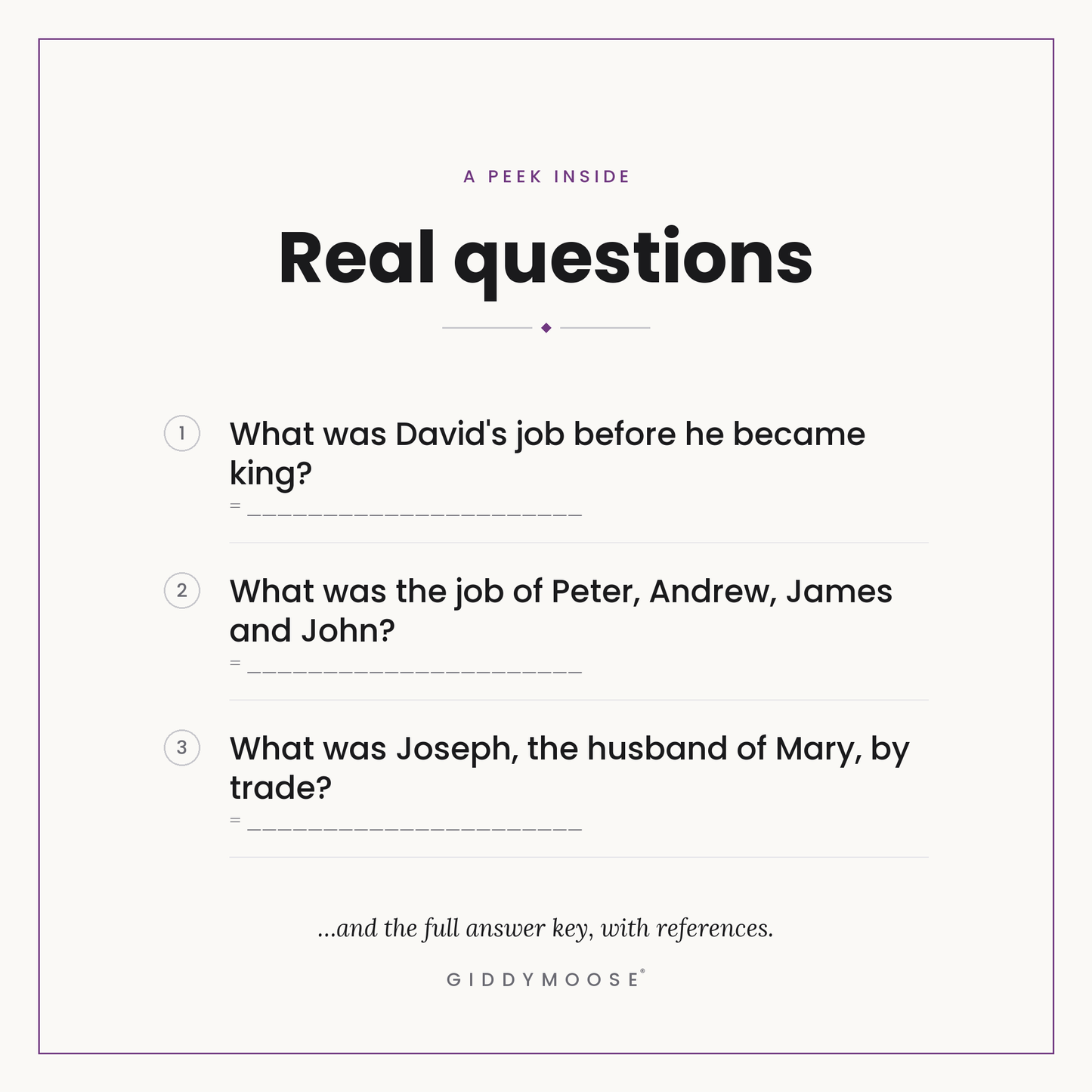 Bible Jobs and Occupations Trivia Printable — image 3