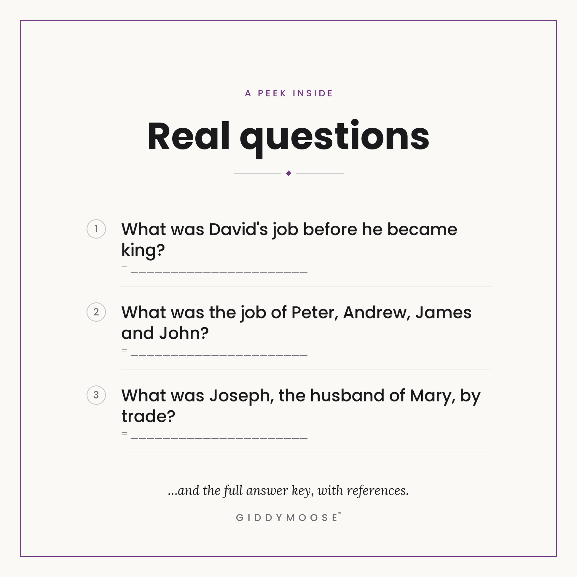 Bible Jobs and Occupations Trivia Printable — image 3