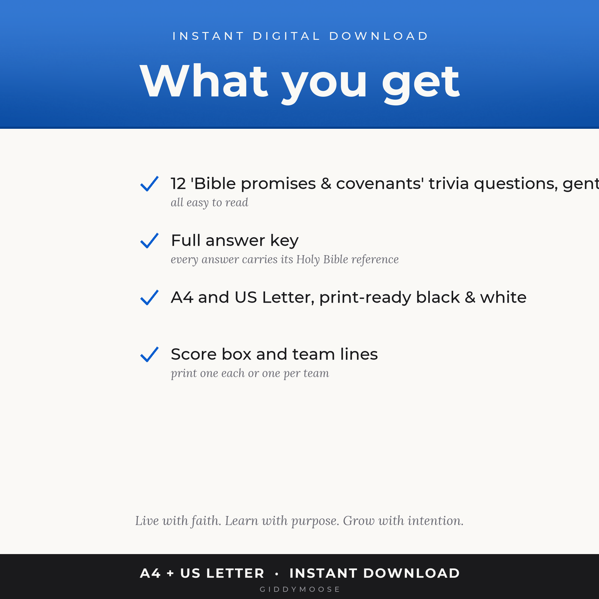 Bible Promises and Covenants Trivia Printable — image 2