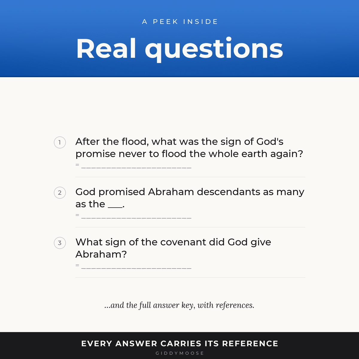 Bible Promises and Covenants Trivia Printable — image 3