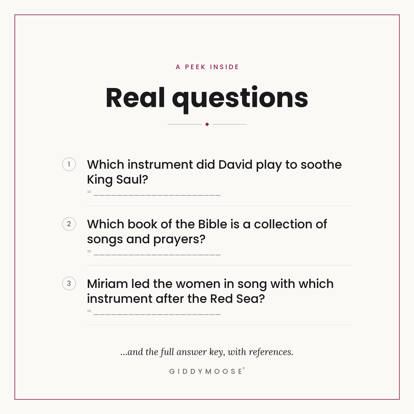 Bible Music and Song Trivia Printable — image 3