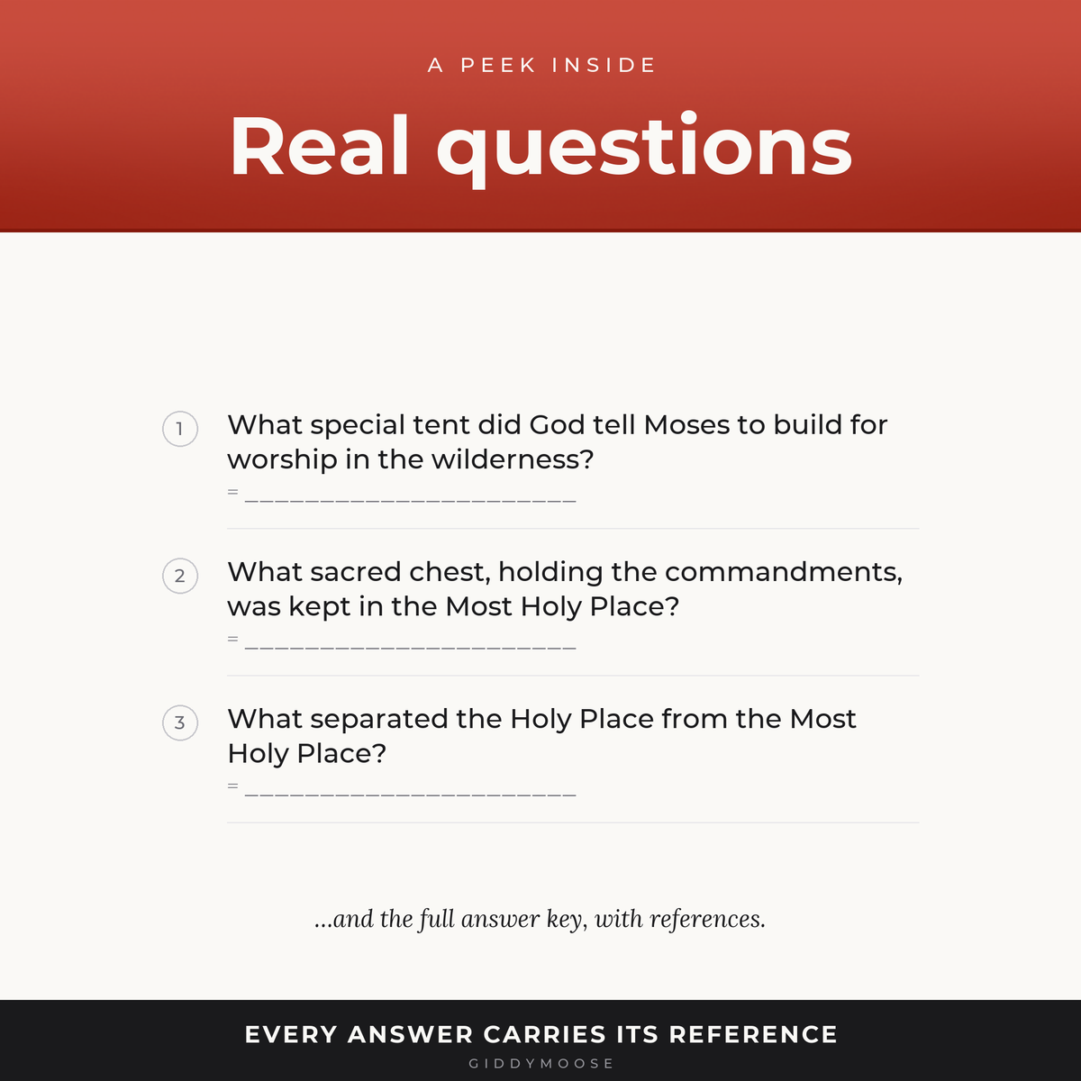 Tabernacle and Temple Bible Trivia Printable — image 3
