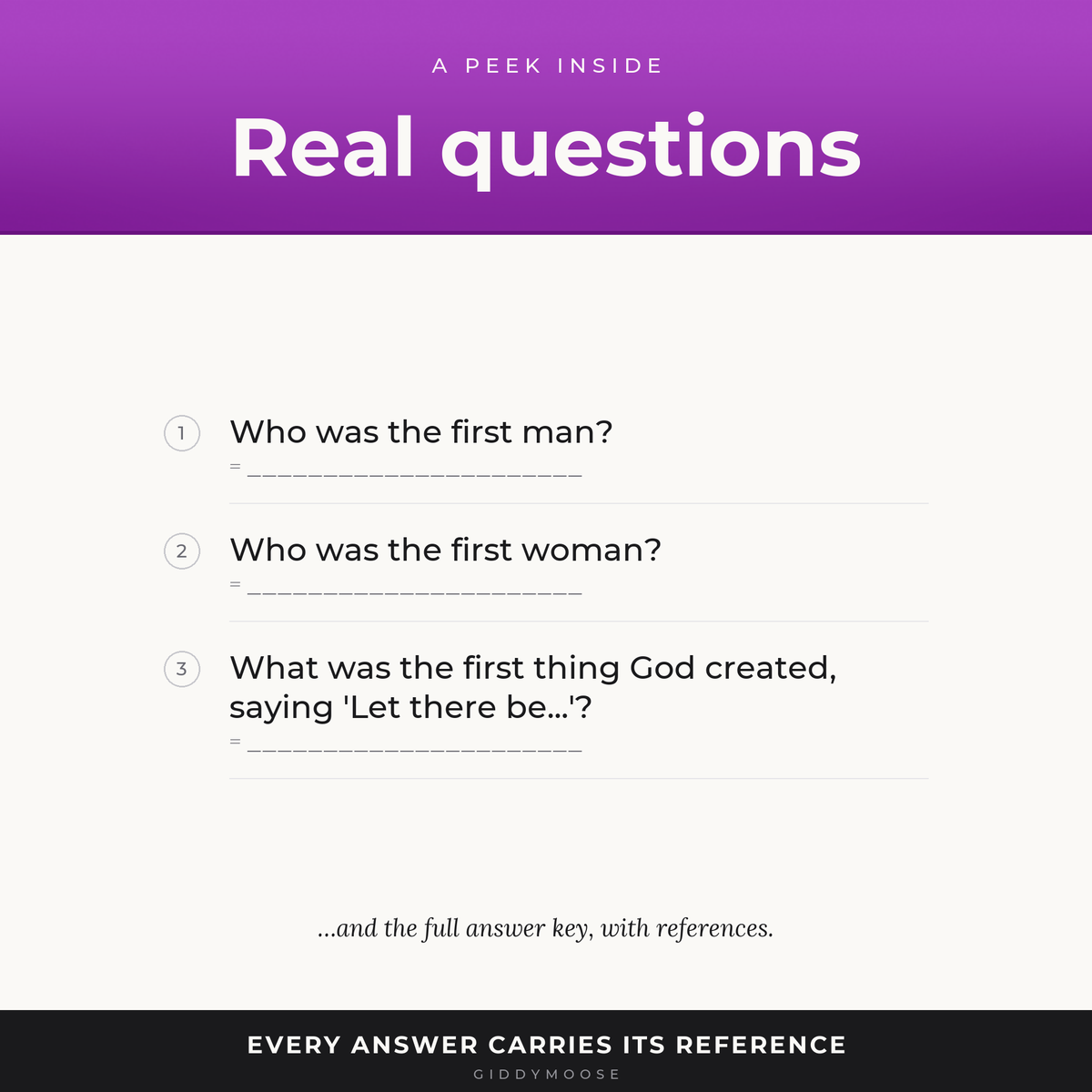 Bible Firsts Trivia Printable — image 3