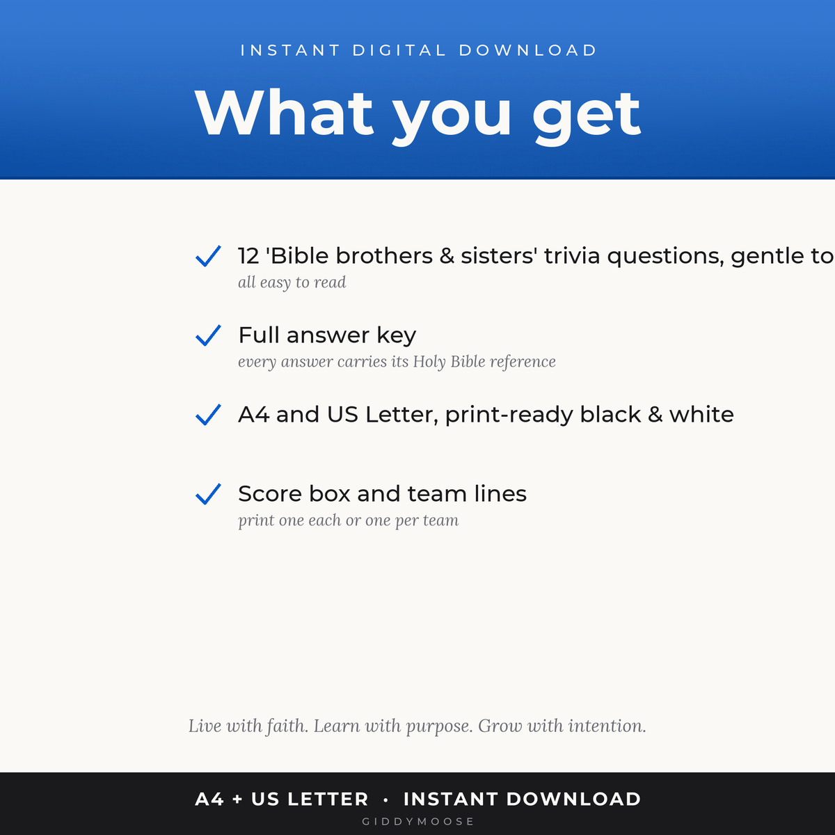 Bible Brothers and Sisters Trivia Printable — image 2