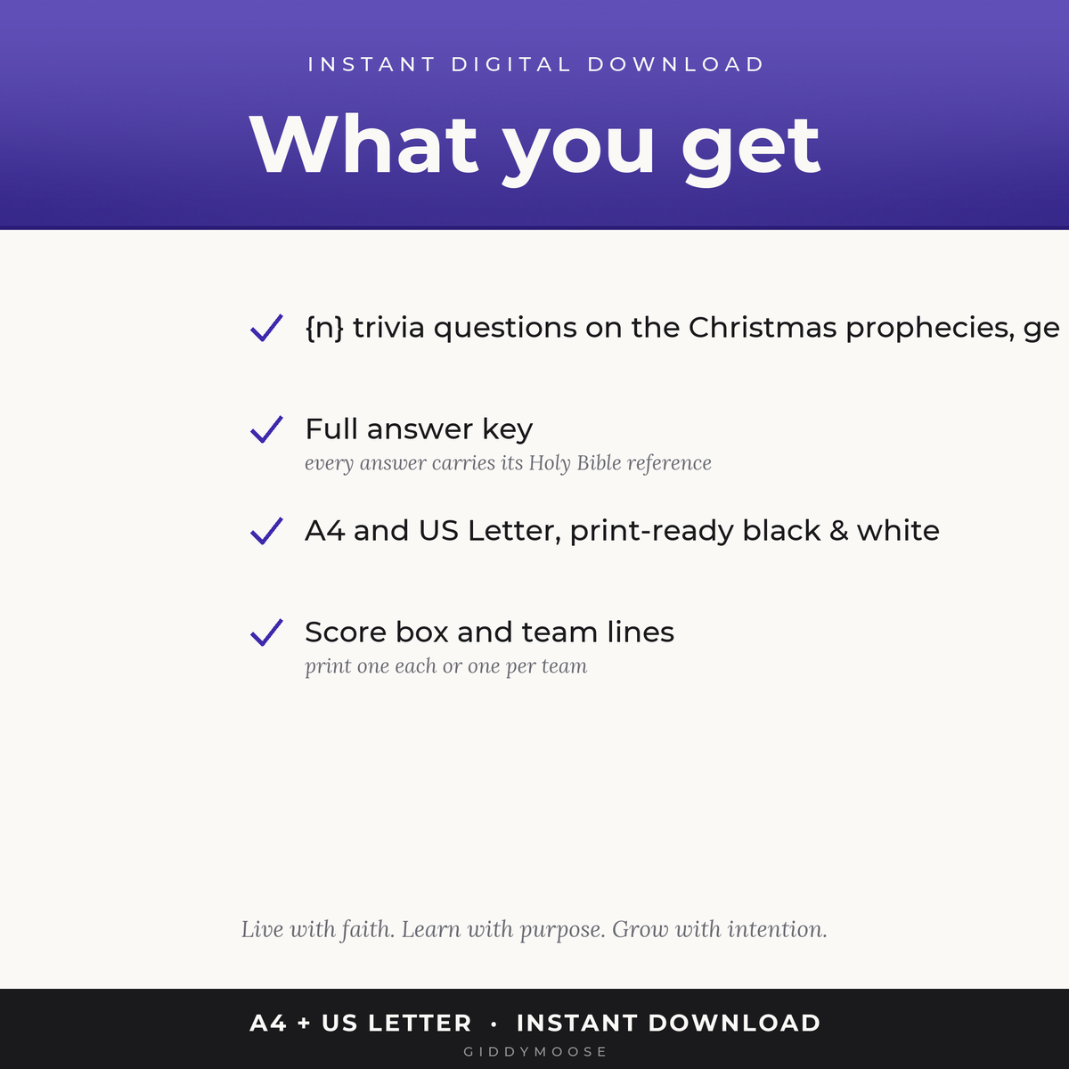 Christmas Prophecies Bible Trivia Printable — image 2