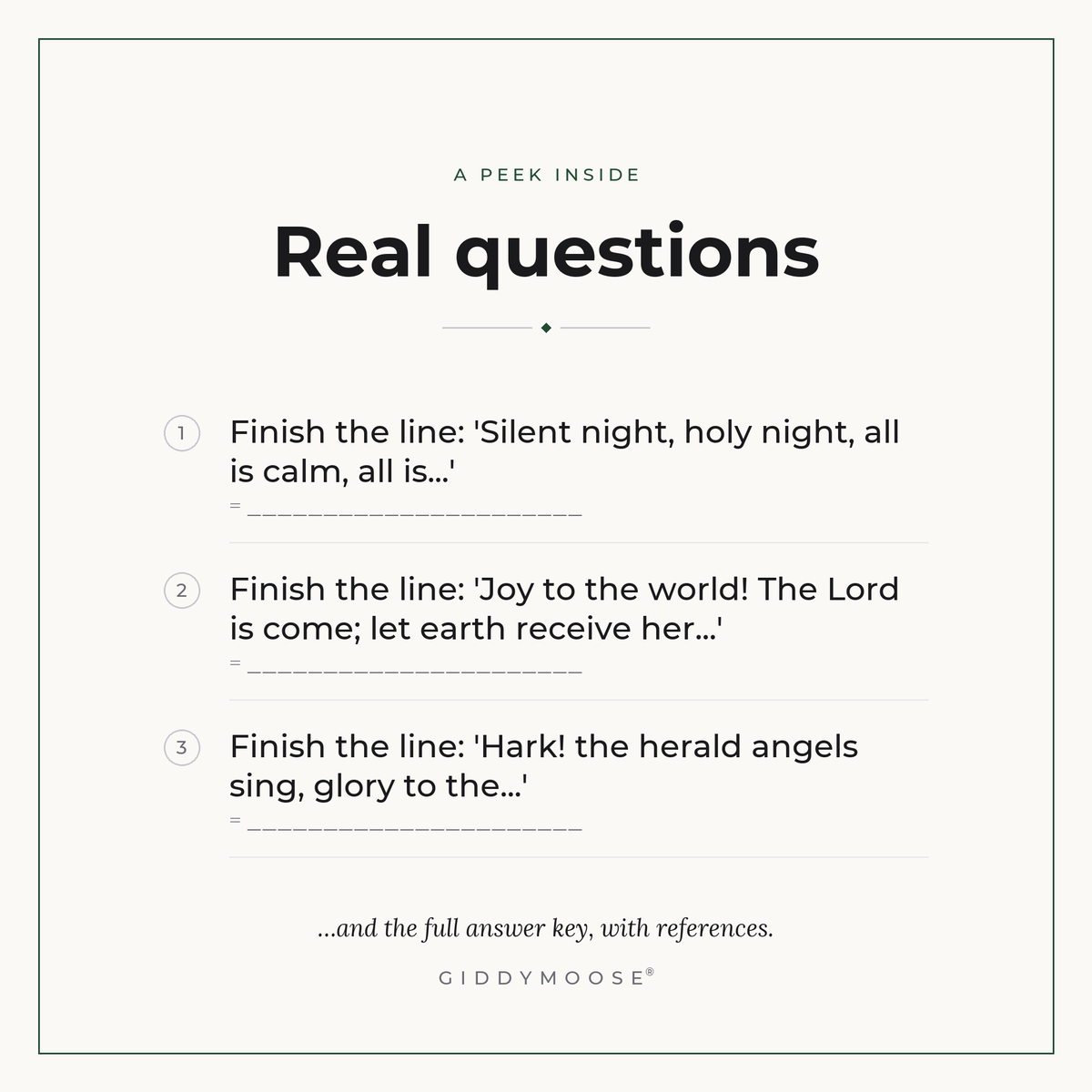 Christmas Carol Quiz Printable — image 3
