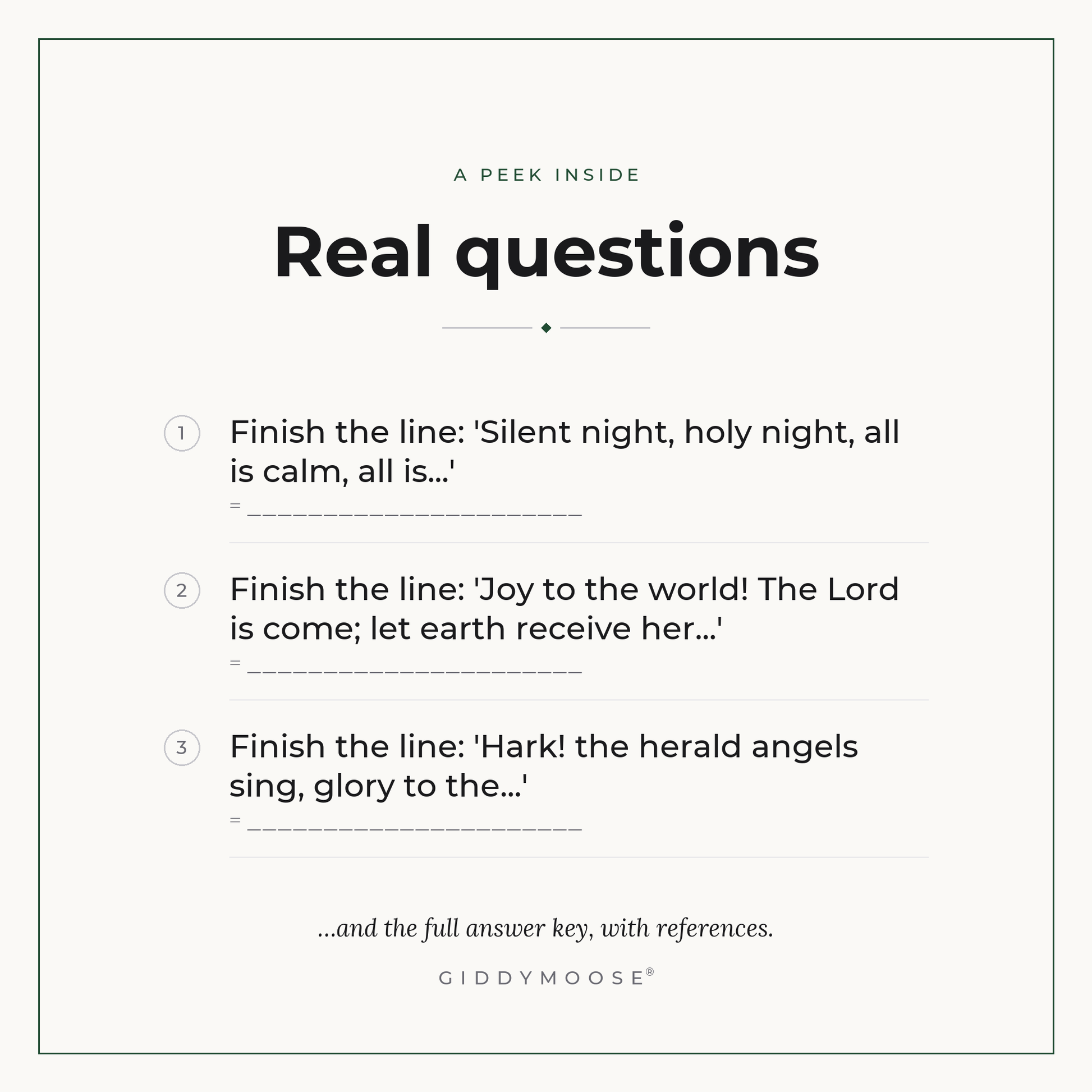 Christmas Carol Quiz Printable — image 3