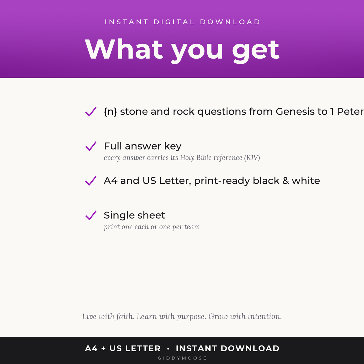 Bible Stones and Rocks Trivia Printable — image 2