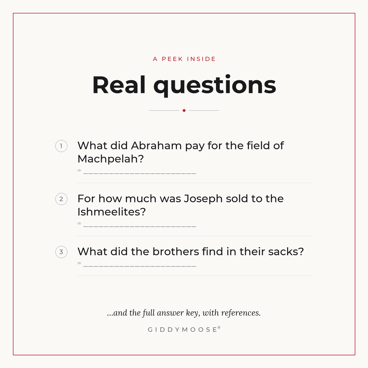Bible Money and Coins Trivia Printable — image 3