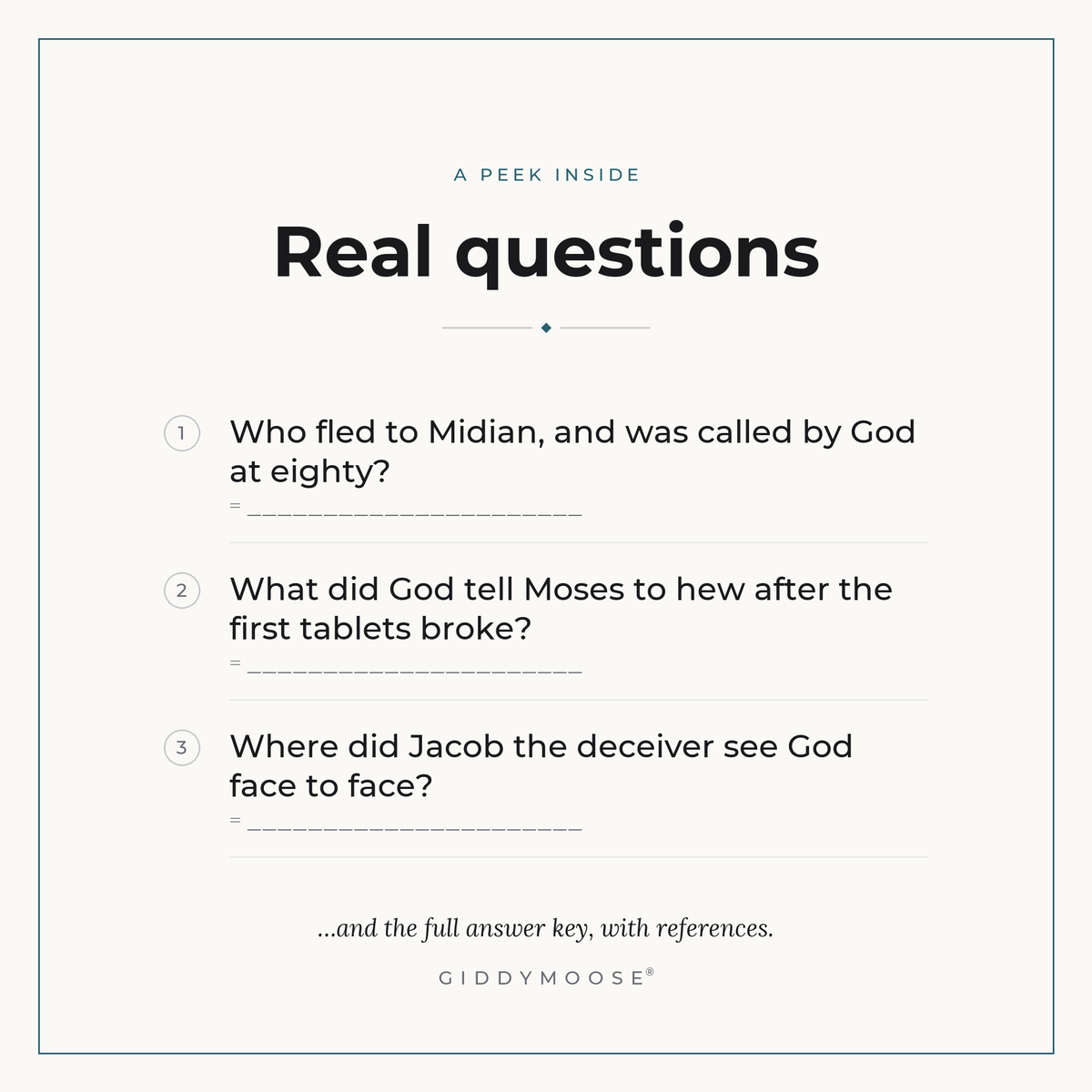 Bible Second Chances Trivia Printable — image 3