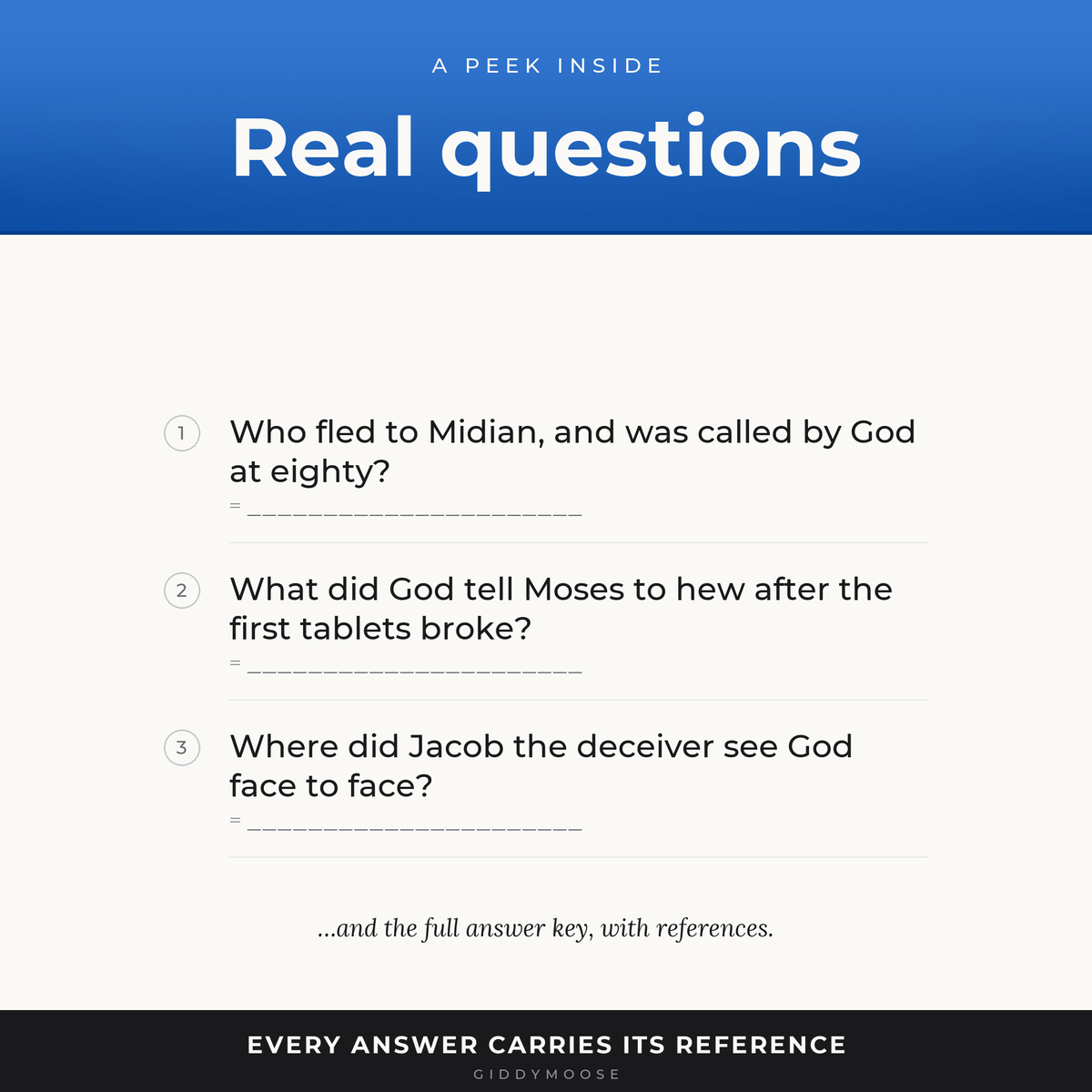 Bible Second Chances Trivia Printable — image 3