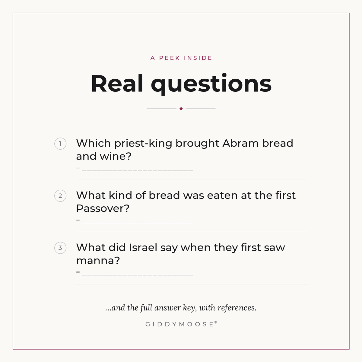 Bible Bread Trivia Printable — image 3