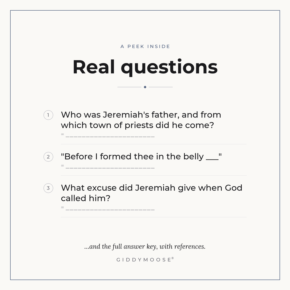 Jeremiah and Lamentations Bible Trivia Printable — image 3
