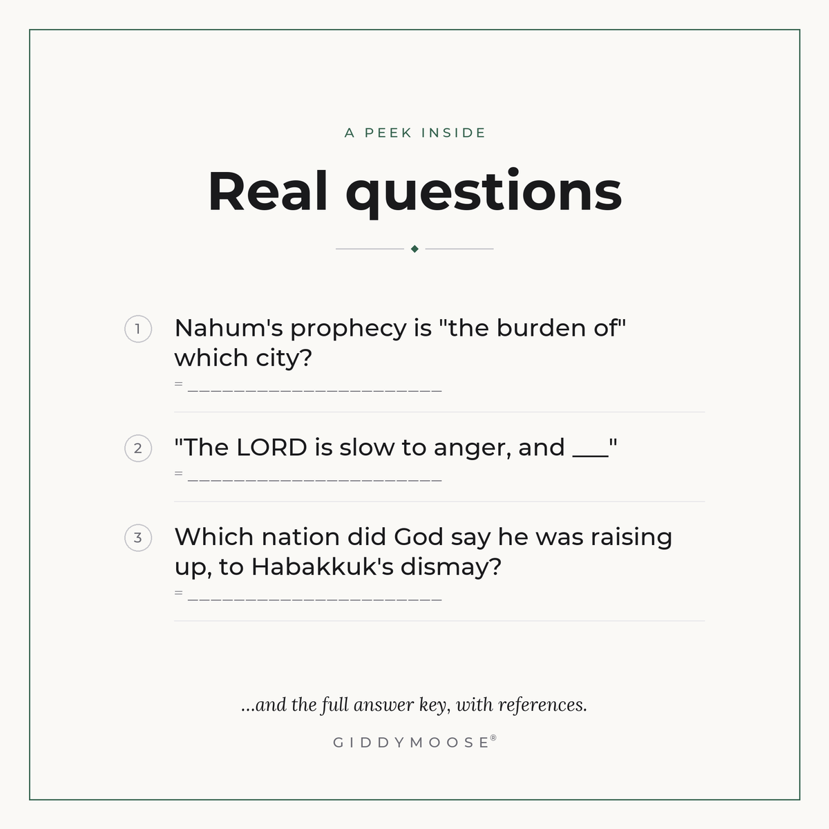 Minor Prophets Bible Trivia Part 2 Printable — image 3
