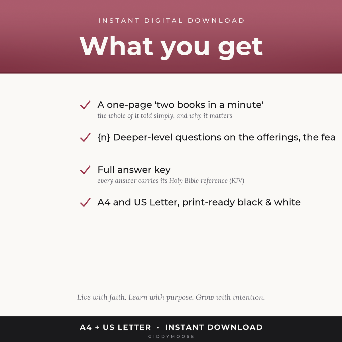 Leviticus and Numbers Bible Trivia Printable — image 2