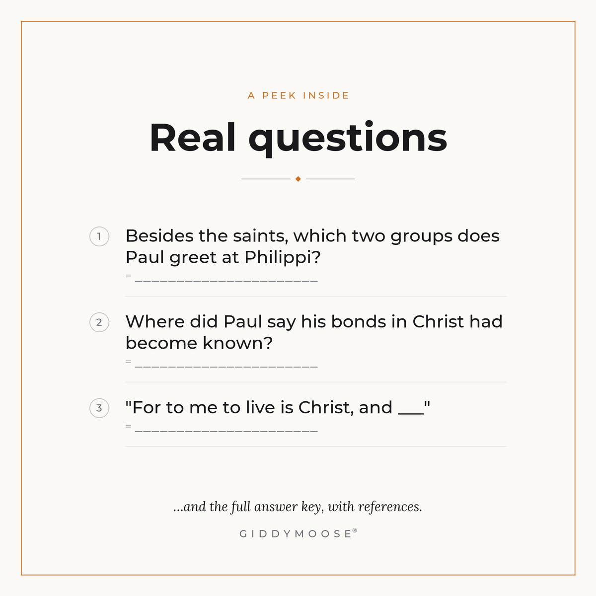Philippians and Colossians Bible Trivia Printable — image 3
