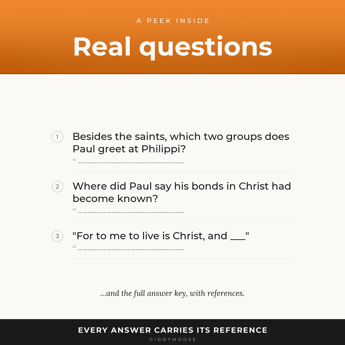 Philippians and Colossians Bible Trivia Printable — image 3