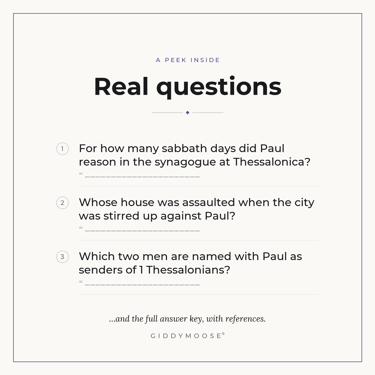1 and 2 Thessalonians Bible Trivia Printable — image 3