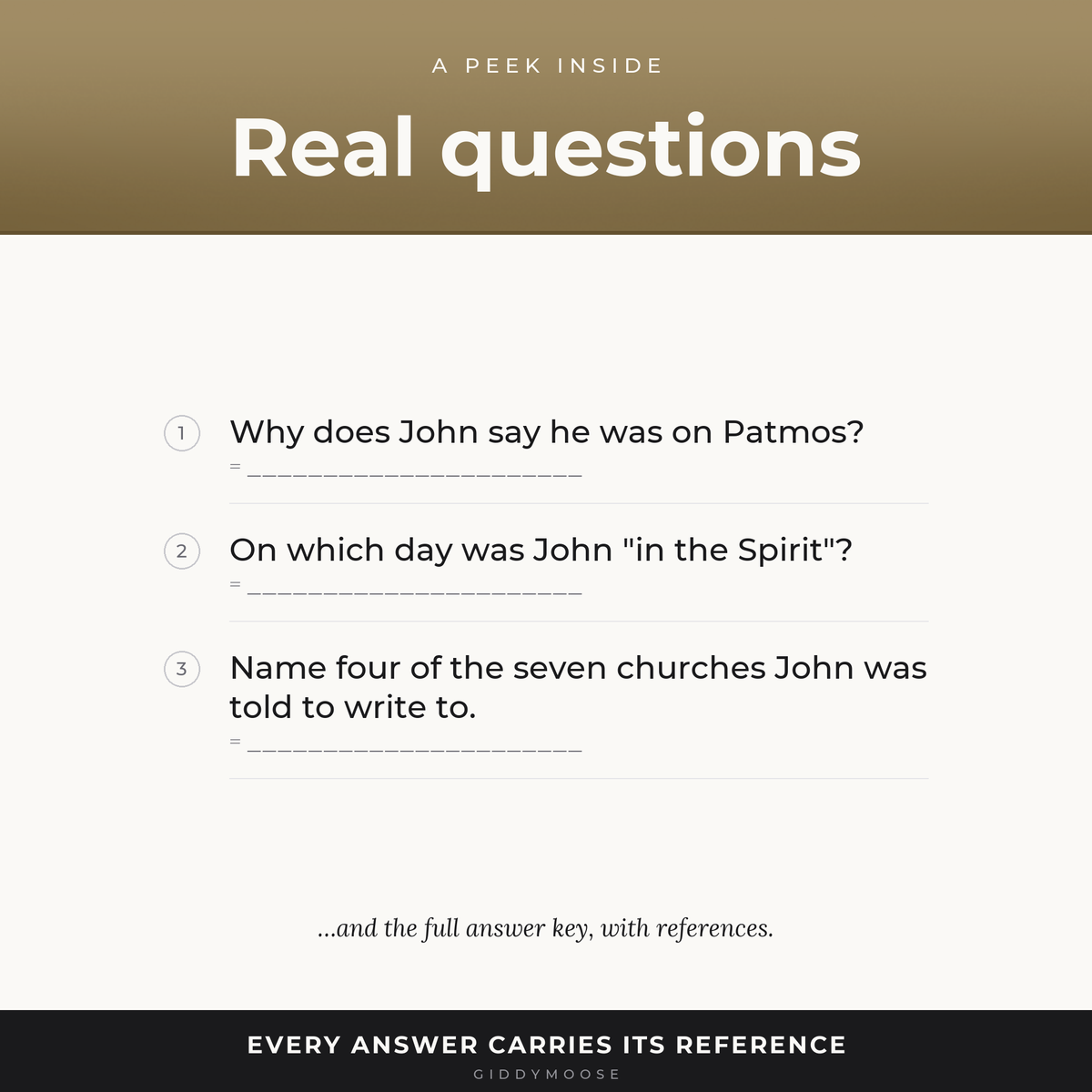 Revelation Bible Trivia Part 1 Printable — image 3