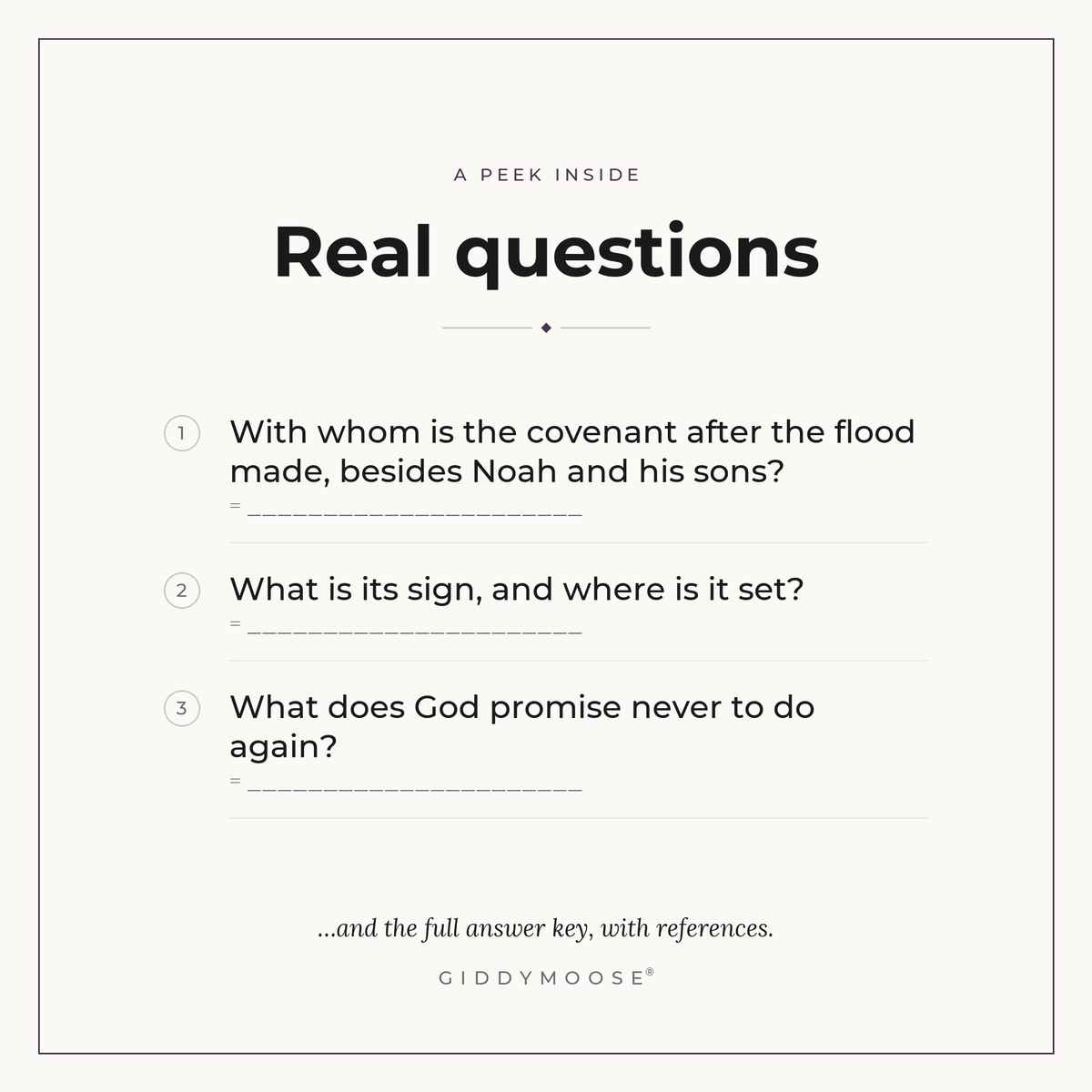 Covenants of the Bible Trivia Printable — image 3