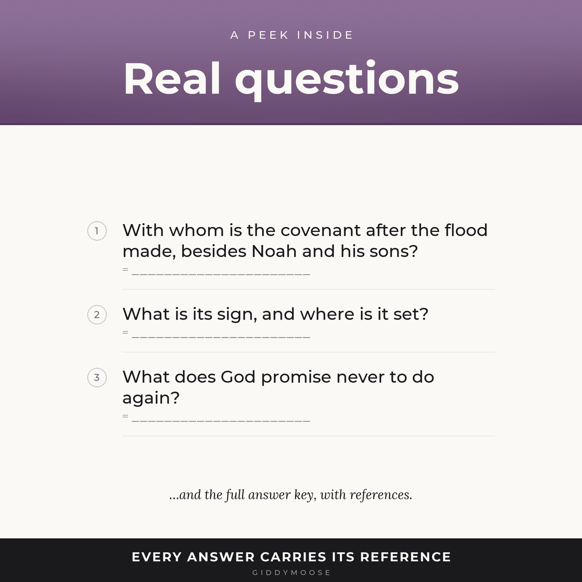 Covenants of the Bible Trivia Printable — image 3