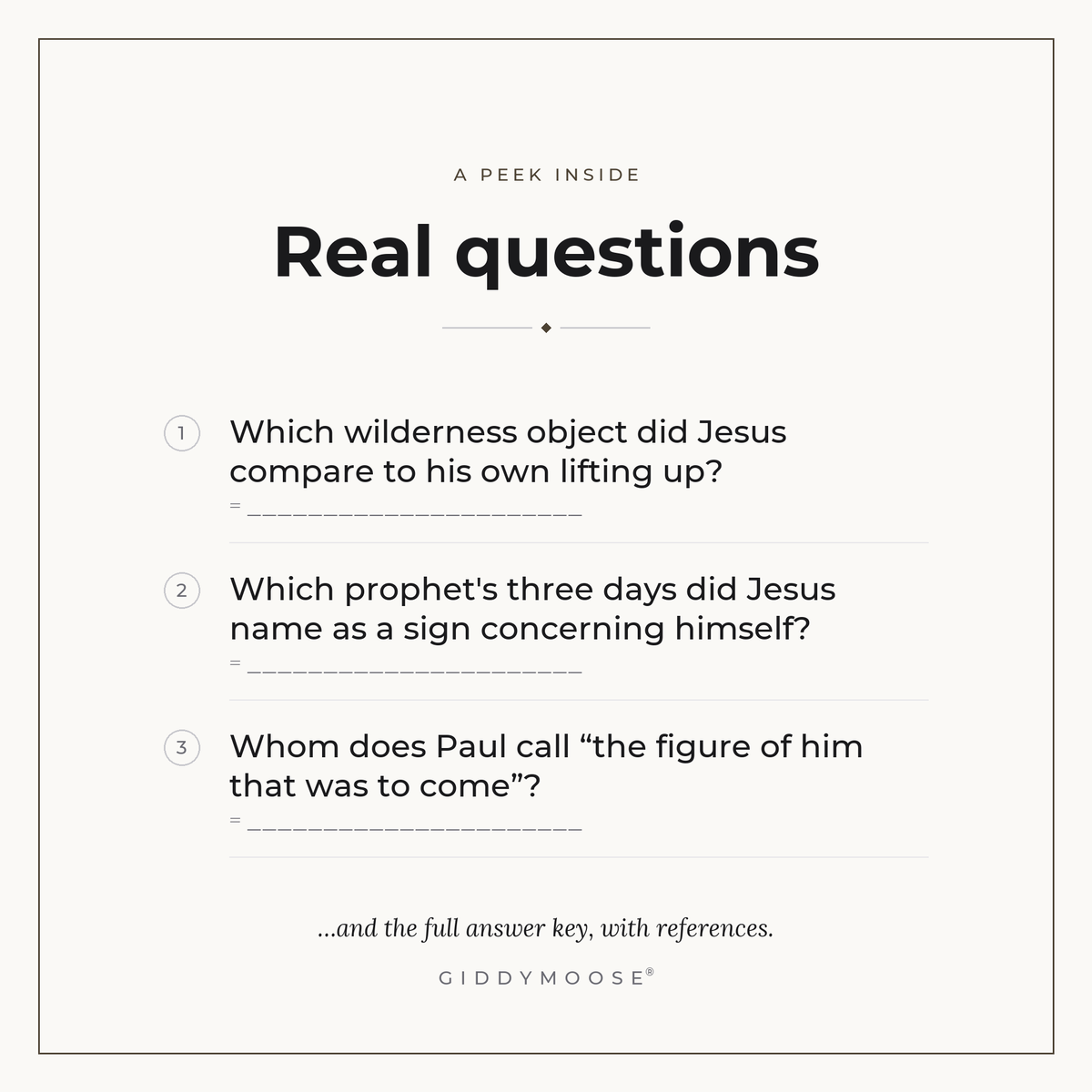 Types and Shadows Bible Trivia Printable — image 3