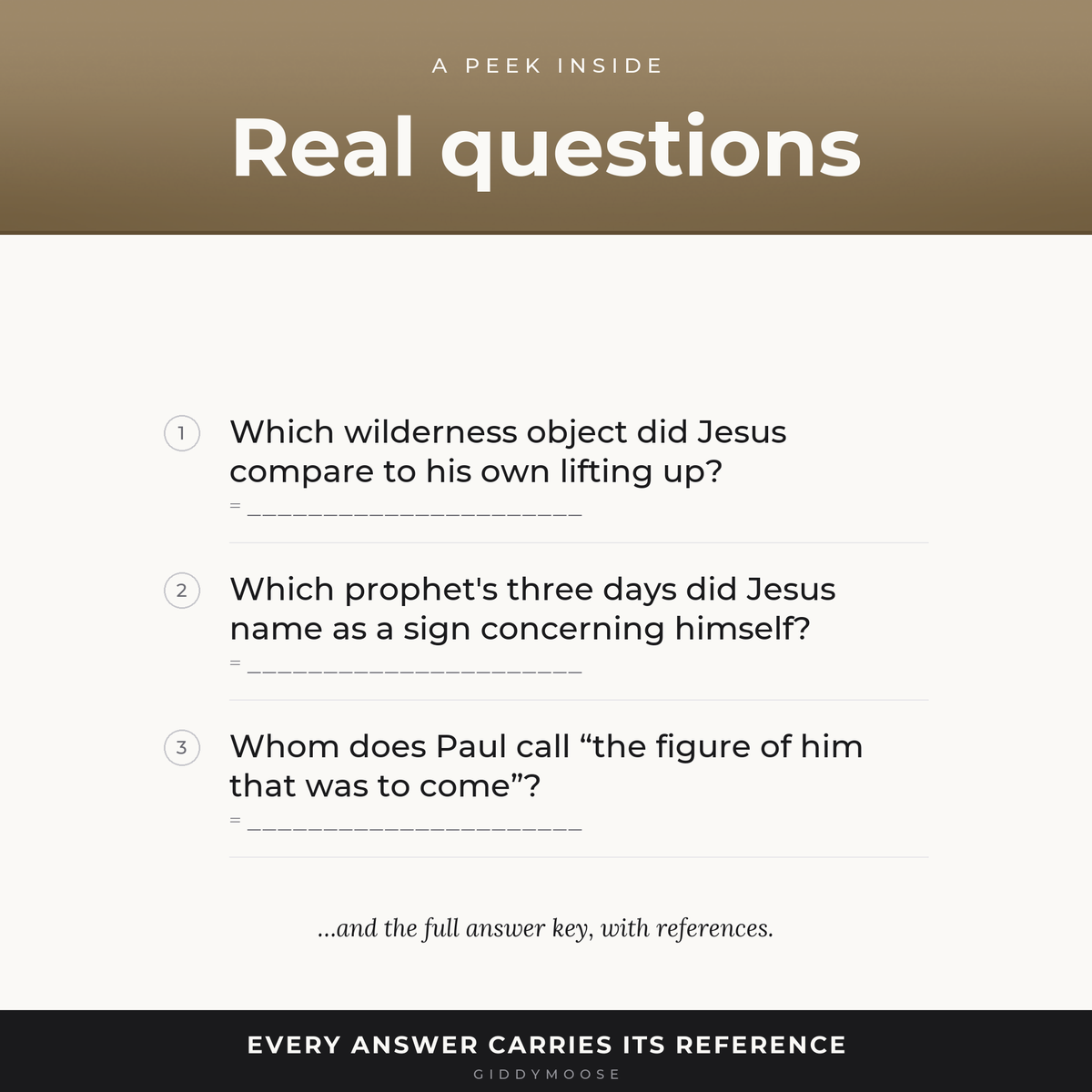 Types and Shadows Bible Trivia Printable — image 3