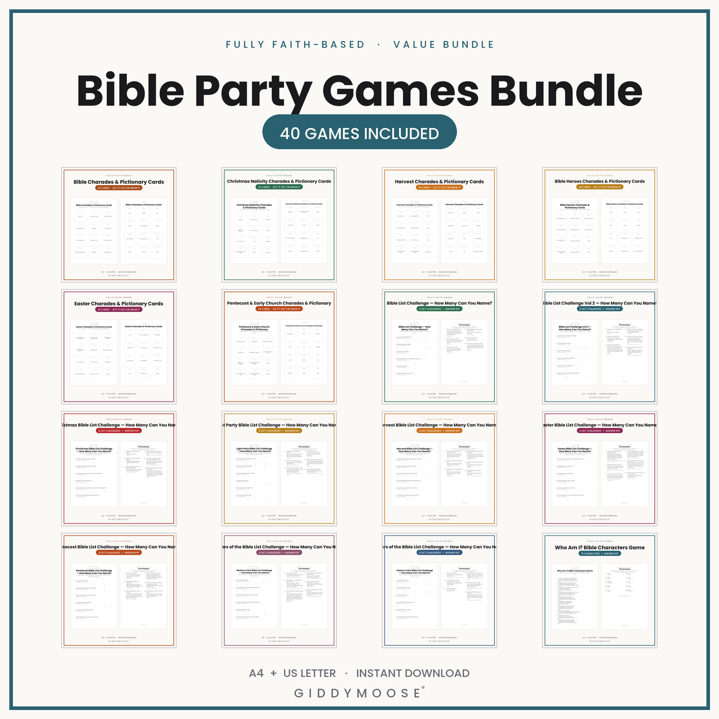 Bible Party Games Bundle
