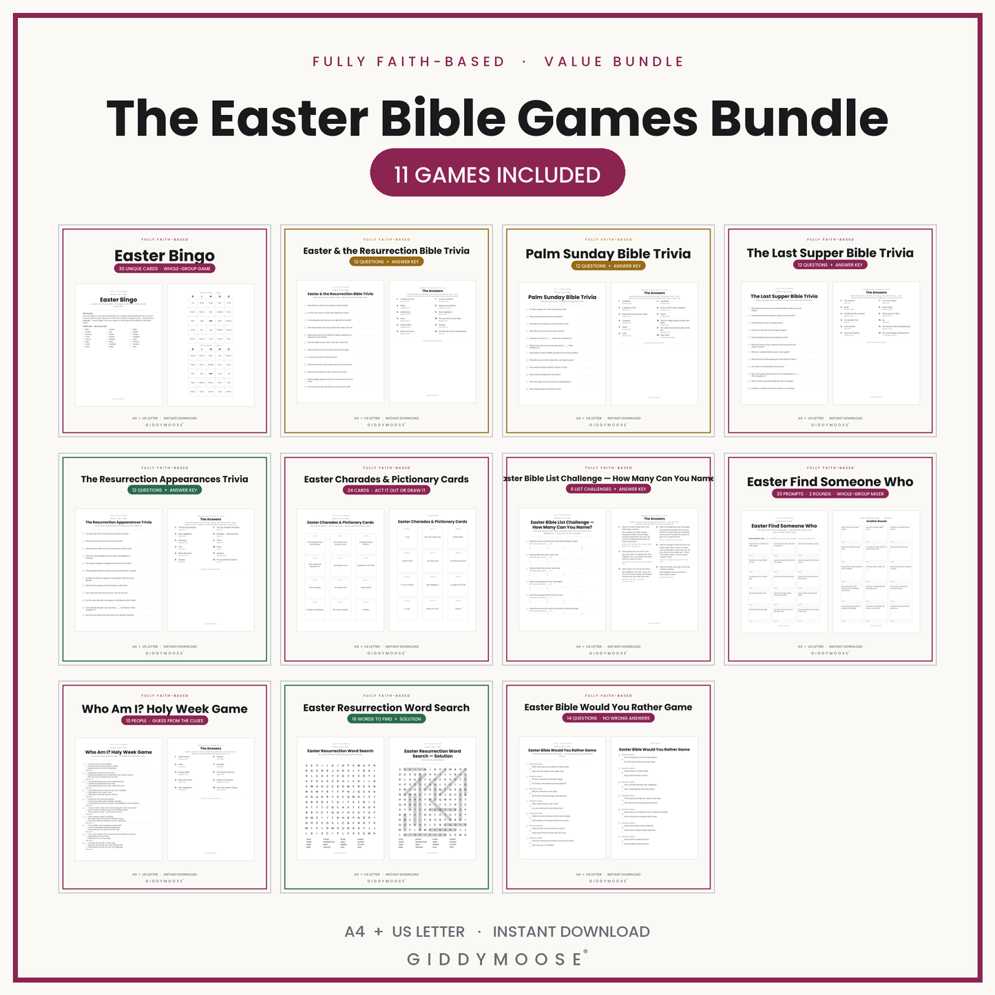 The Easter Bible Games Bundle