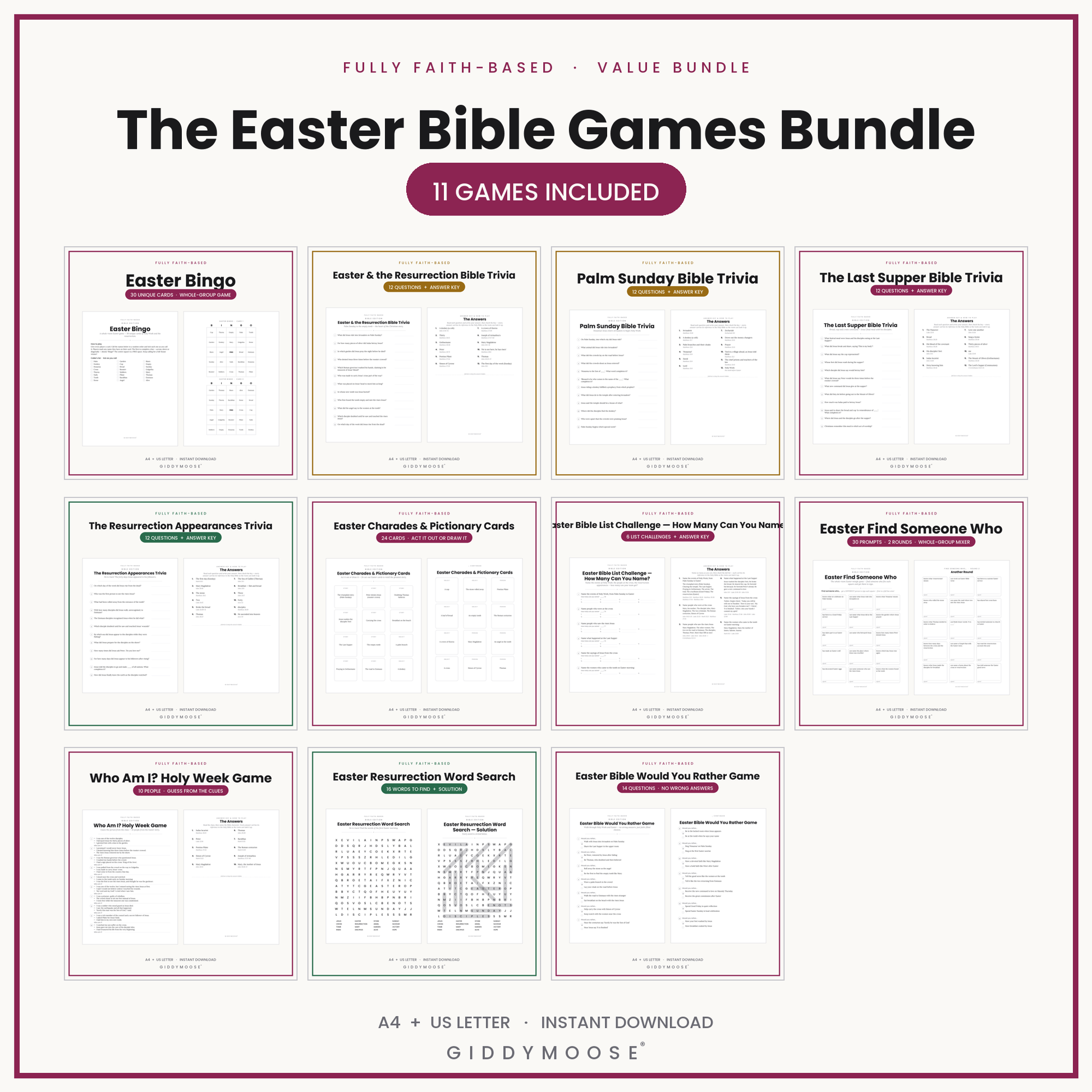 The Easter Bible Games Bundle