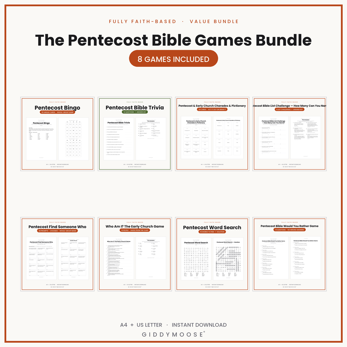 The Pentecost Bible Games Bundle