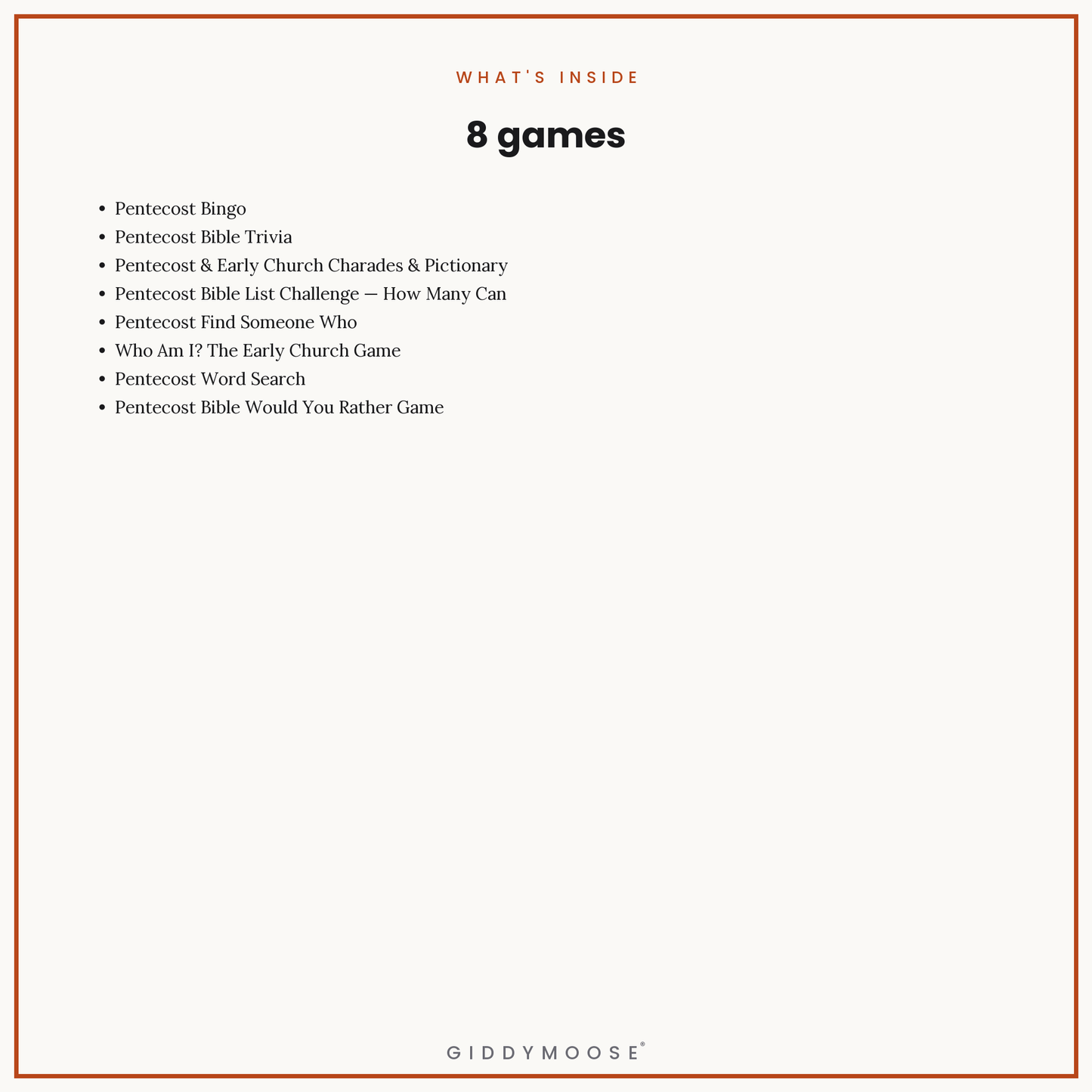 The Pentecost Bible Games Bundle — image 2