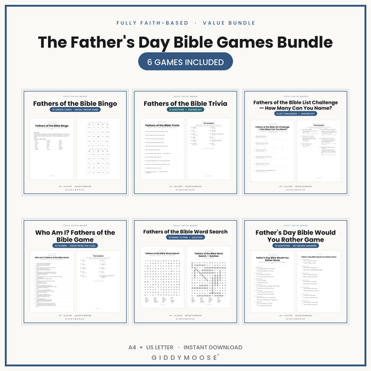 The Father's Day Bible Games Bundle