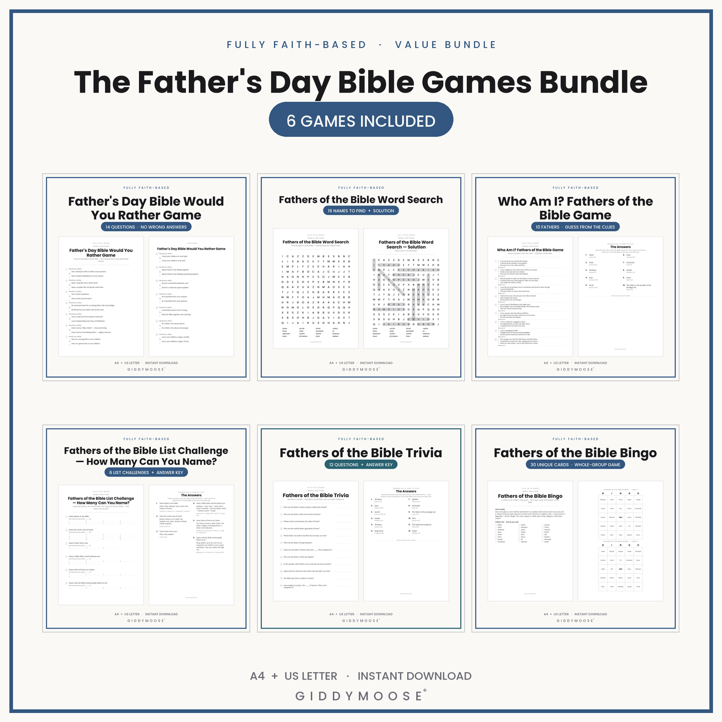 The Father's Day Bible Games Bundle — image 3