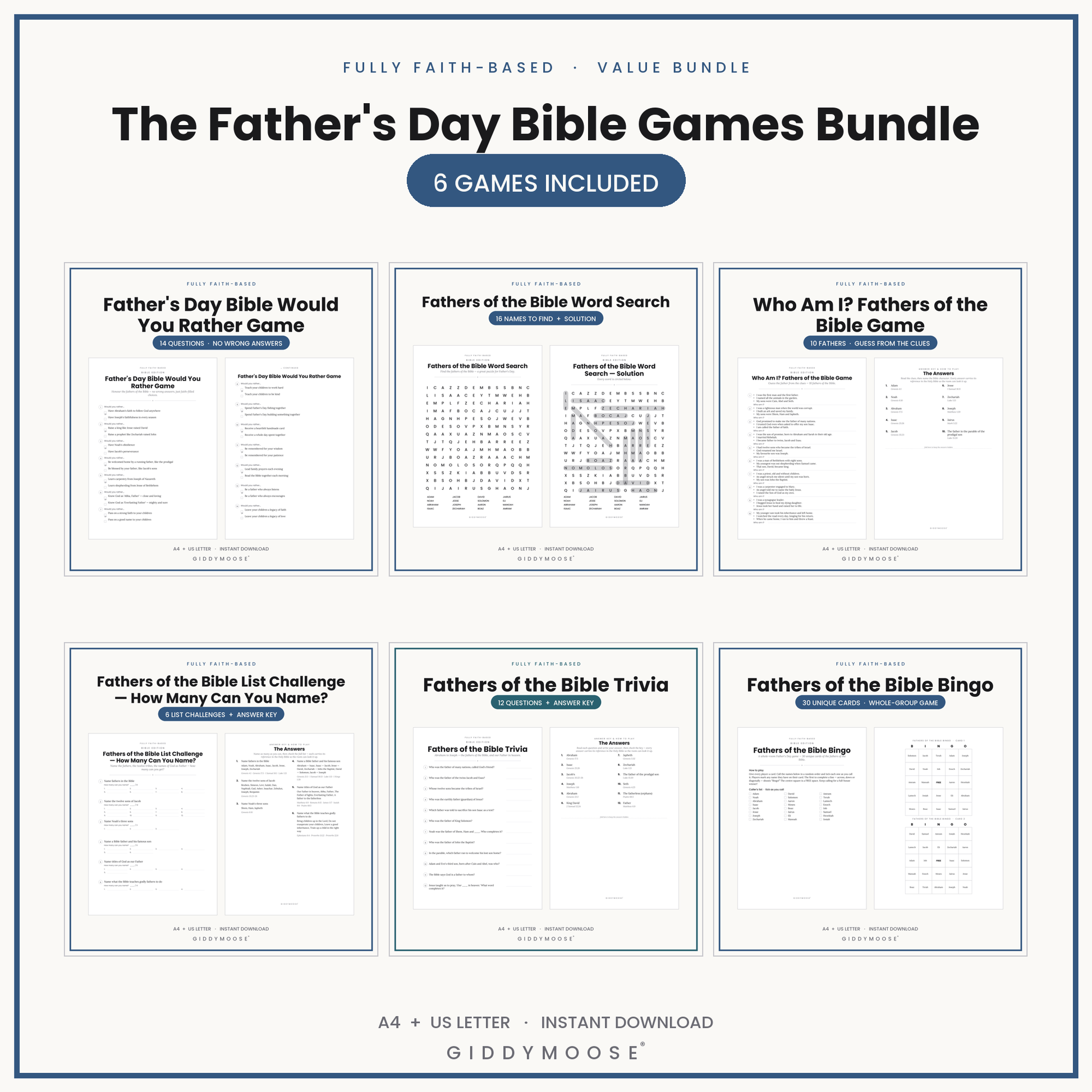 The Father's Day Bible Games Bundle — image 3