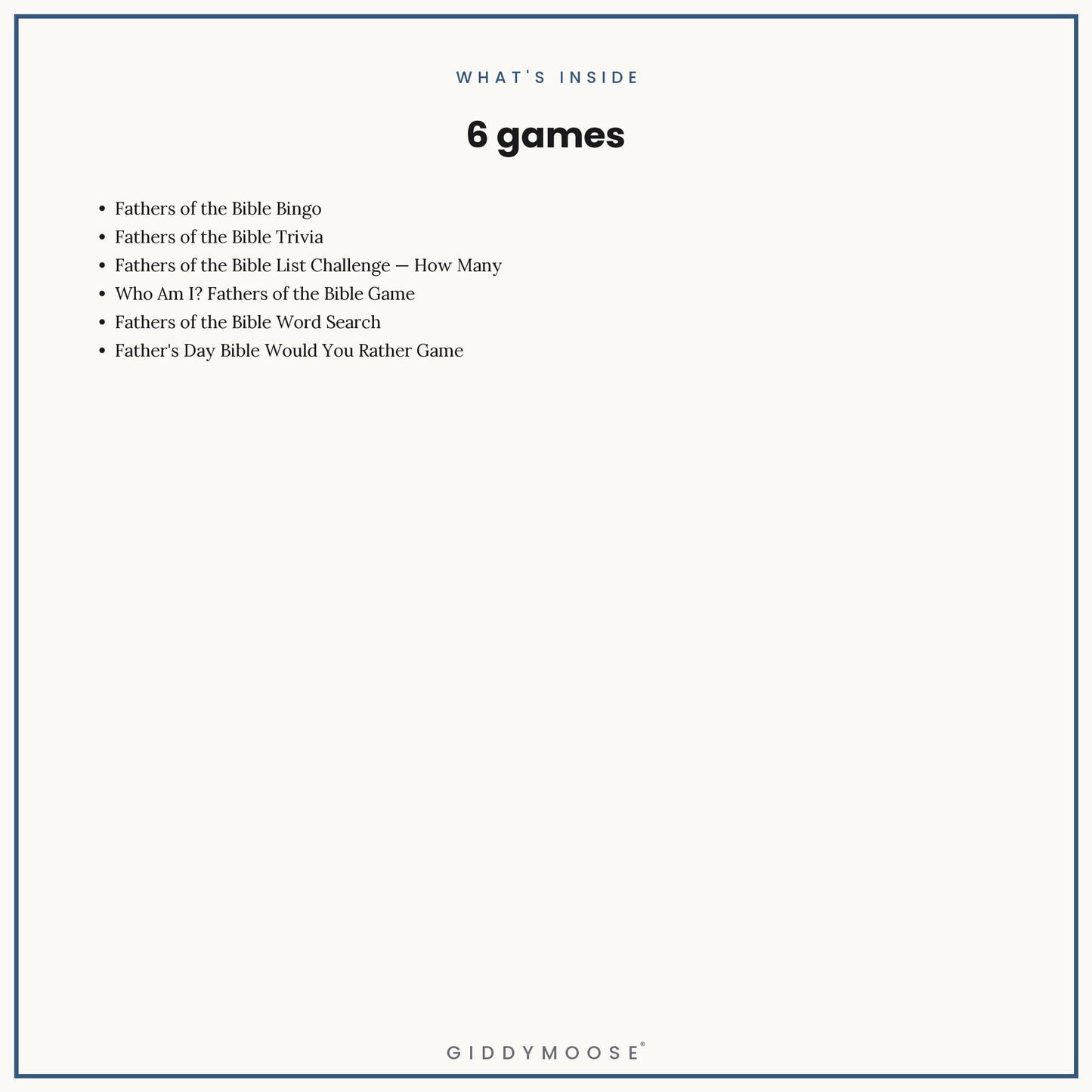 The Father's Day Bible Games Bundle — image 4