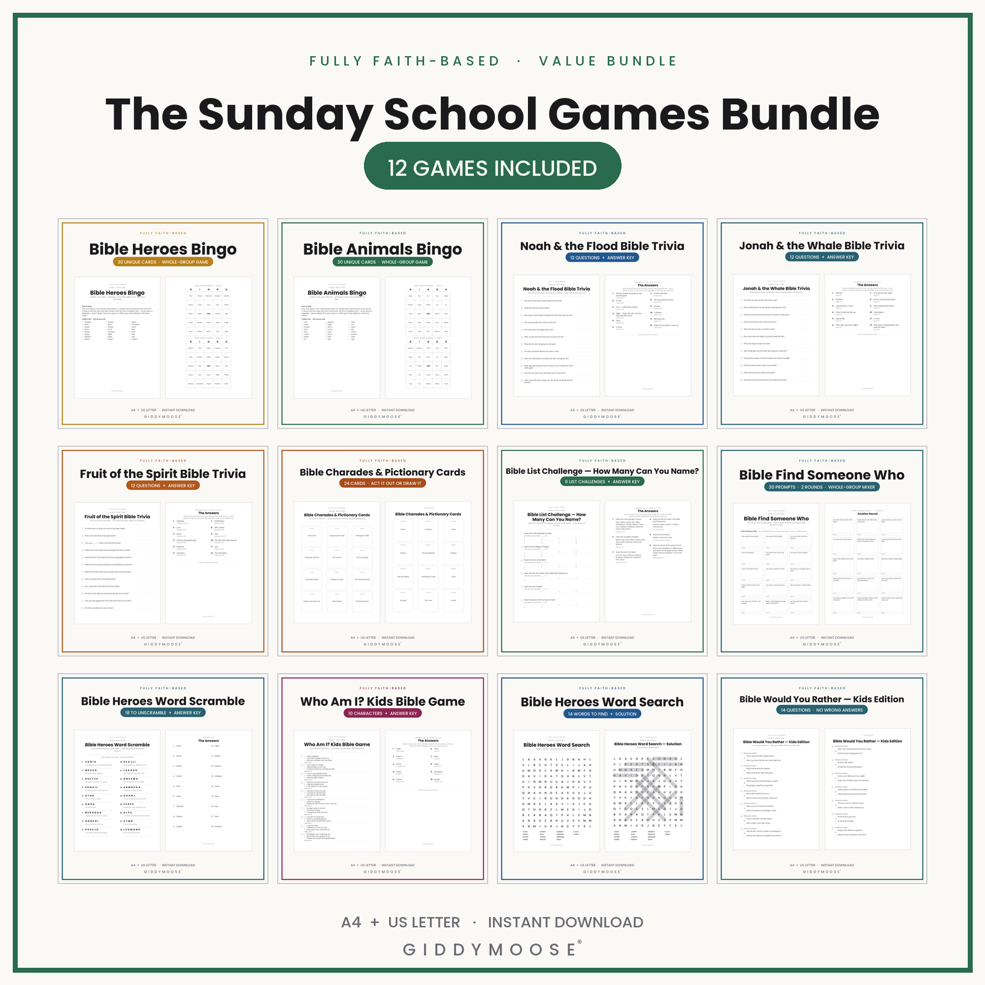 The Sunday School Games Bundle