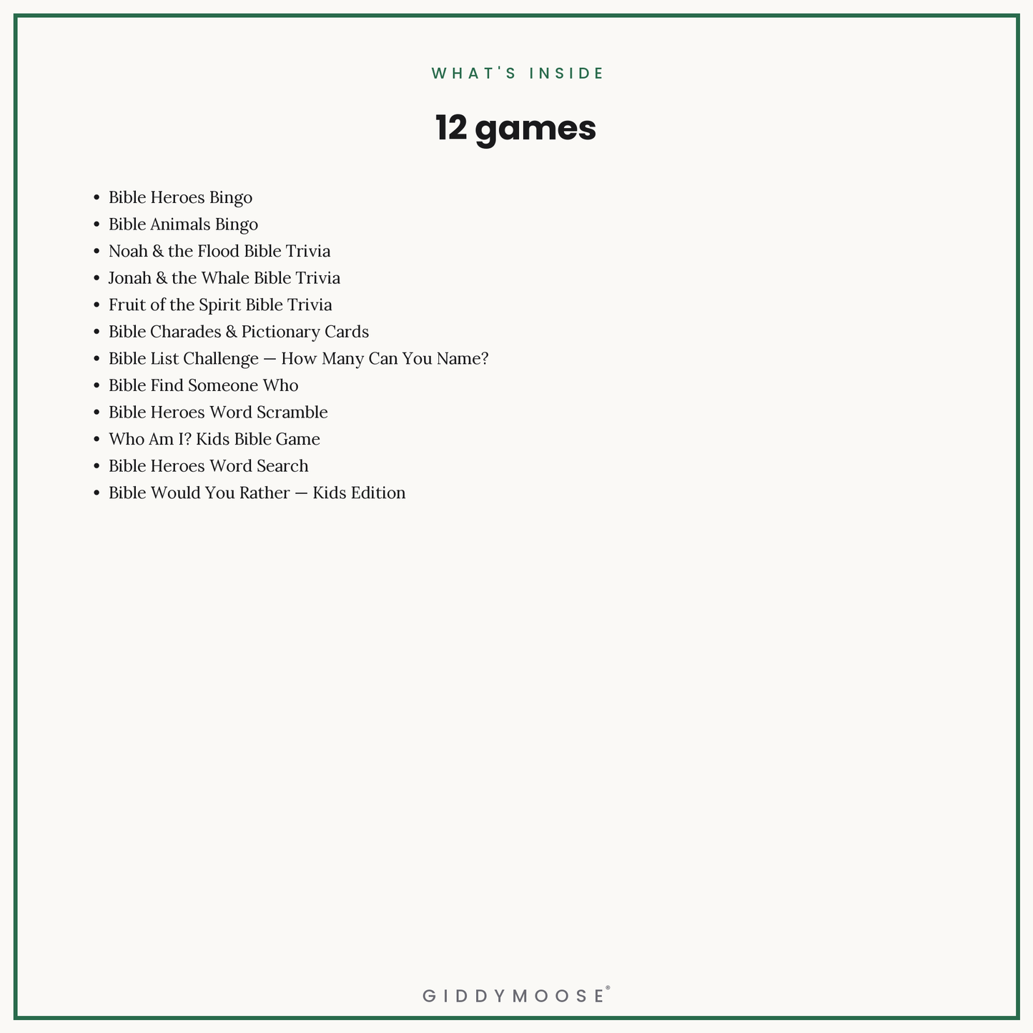 The Sunday School Games Bundle — image 2