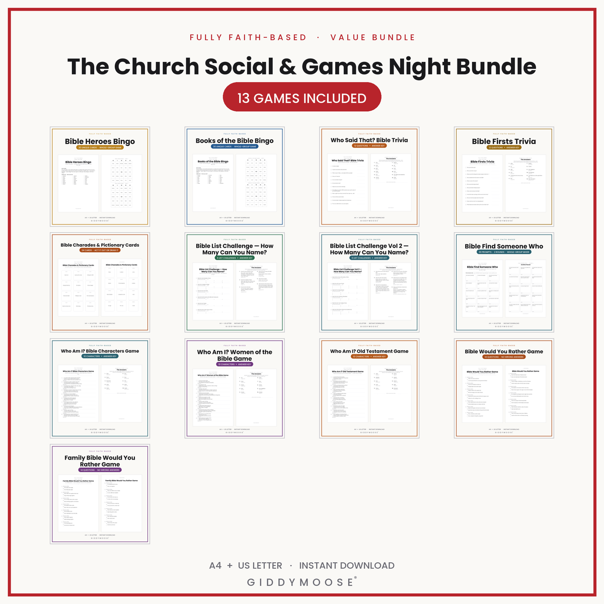 The Church Social & Games Night Bundle
