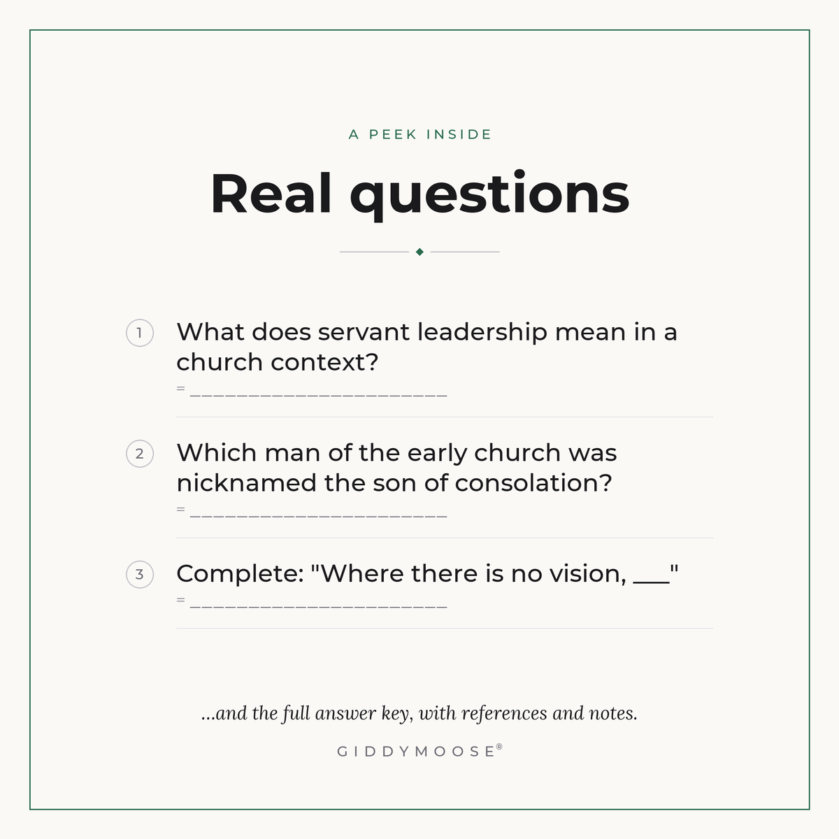 Church Leadership Bible Quiz Printable — image 3