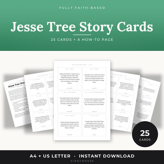 Jesse Tree Advent Cards Printable