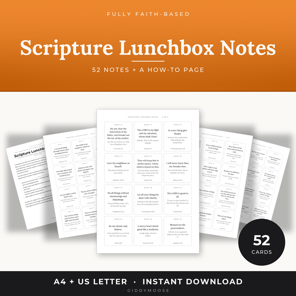Scripture Lunchbox Notes Printable