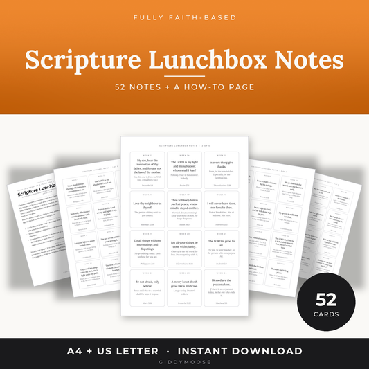 Scripture Lunchbox Notes Printable