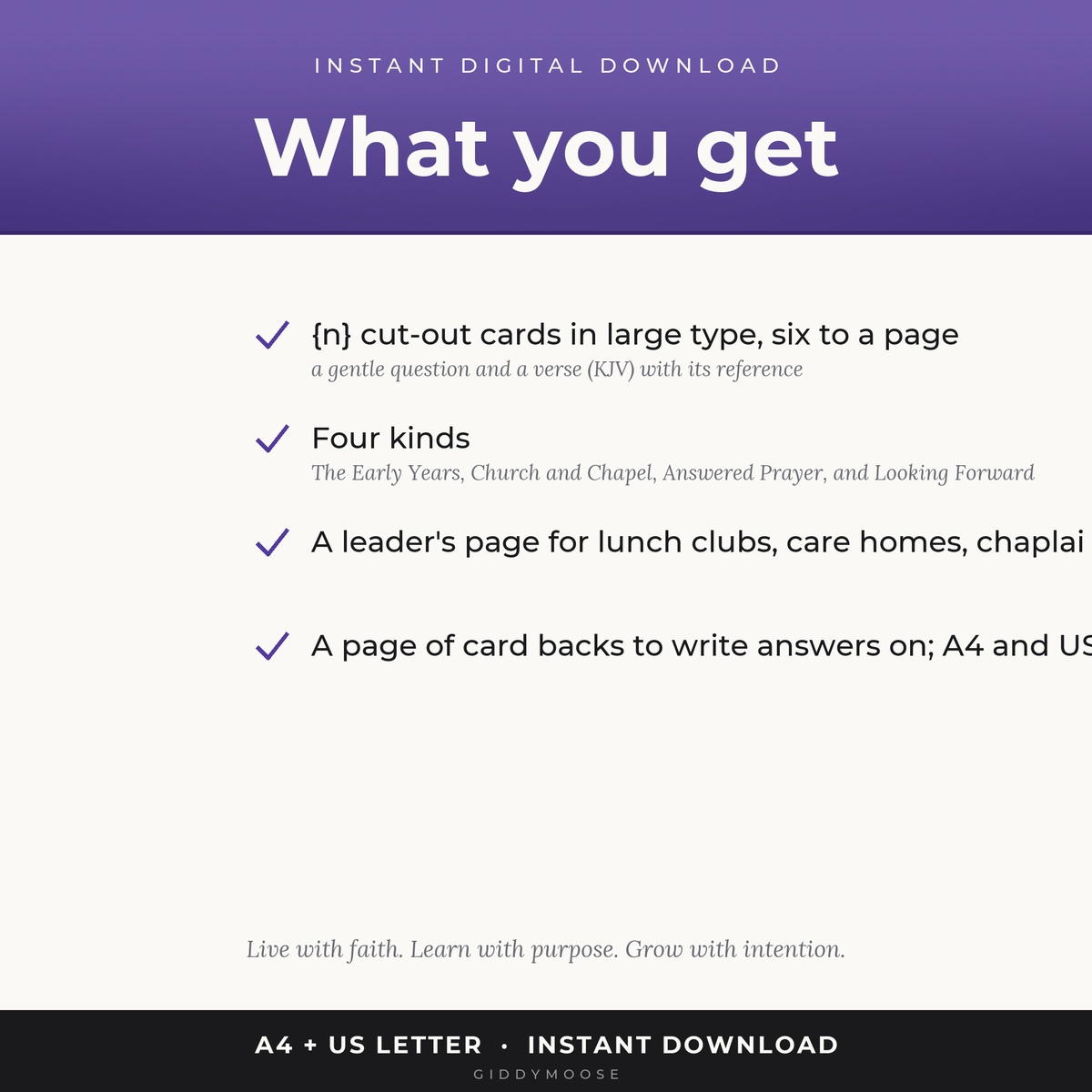 Seniors Group Conversation Cards Printable — image 2