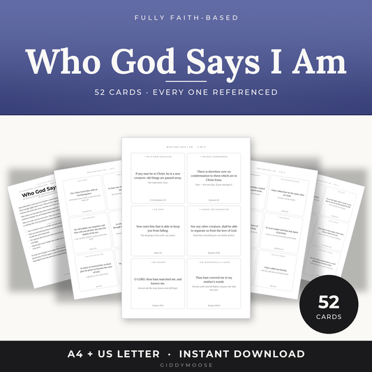 Scripture Affirmation Cards Printable
