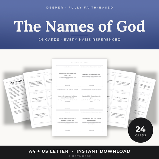 Names of God Cards Printable