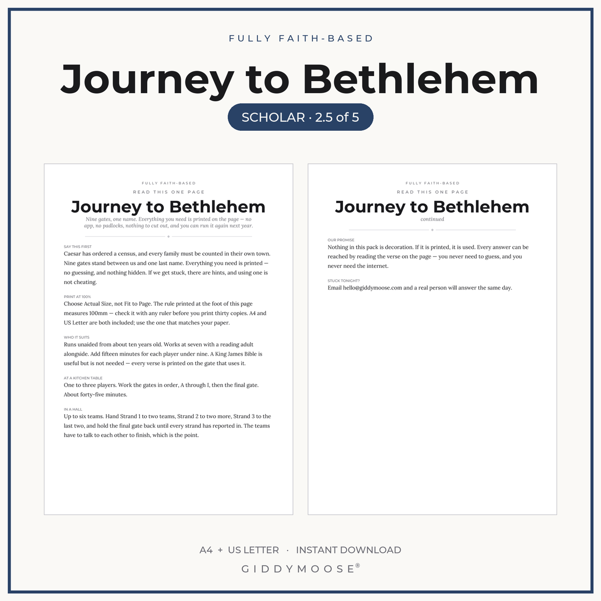 Bible Escape Room Printable